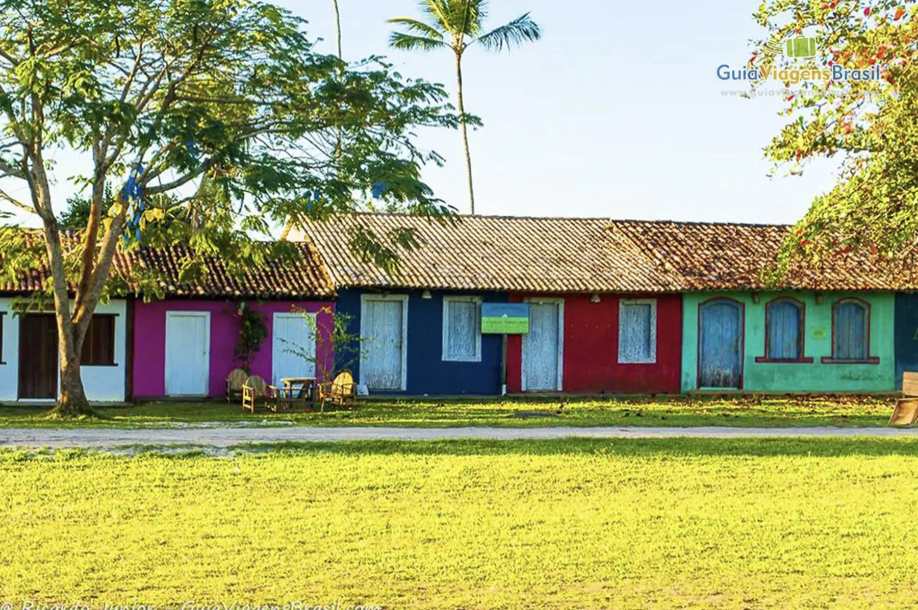 Quadrado em Trancoso Bahia com estética rústica e elegante